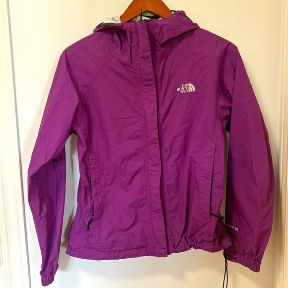 The North Face Lightweight Hyvent Rain Jacket Windbreaker Purple Women's Sz S - Picture 1 of 16